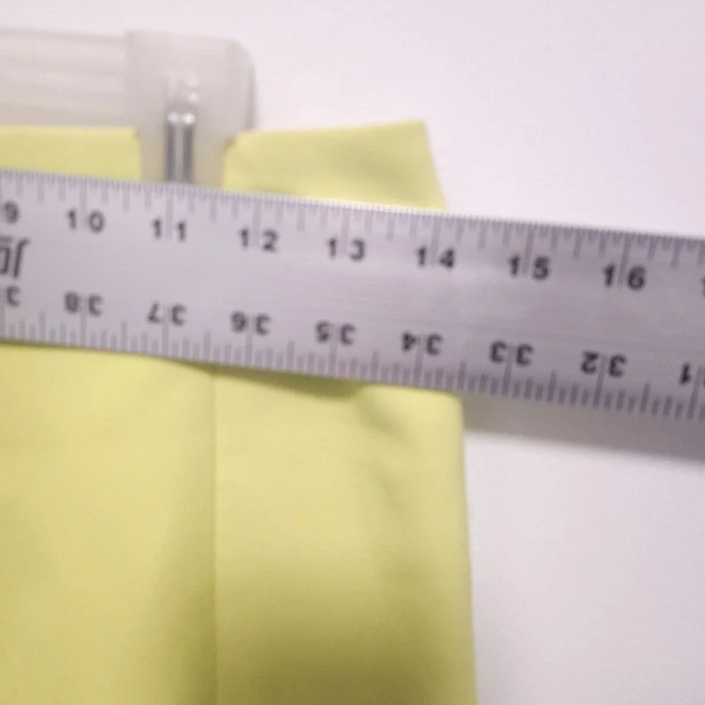 J.Crew Skirt Women 0 Neon Yellow A-Line Flounce Mini‎ B0314 SP15 Coquette Bright
